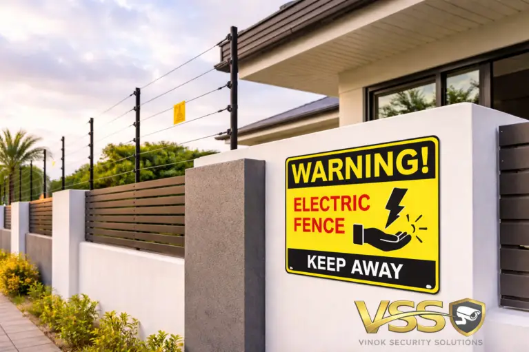 Electric fence installation in Kasoa protecting residential property