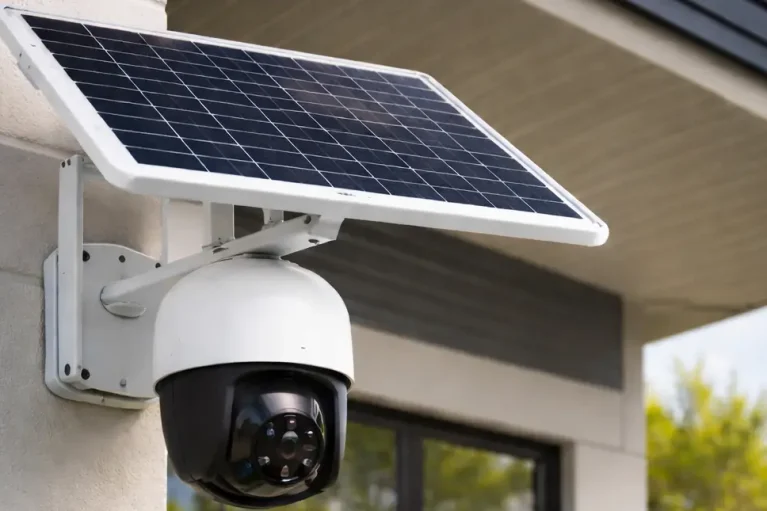 Solar CCTV camera installation in Ghana for homes and businesses without constant power