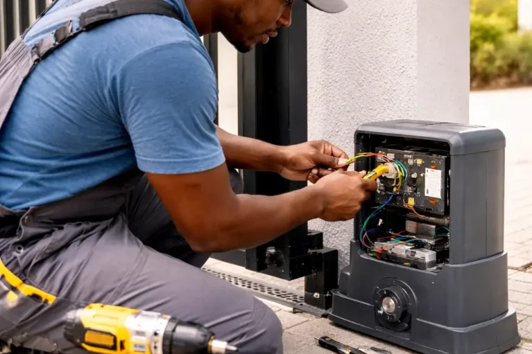 Gate automation system installation in Ghana for residential and commercial security