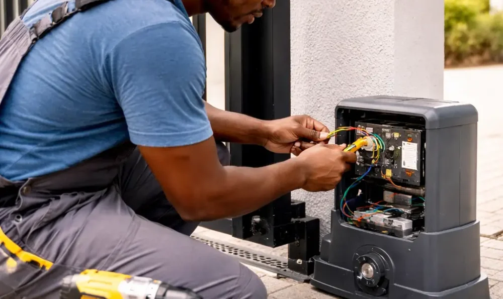 Gate automation system installation in Ghana for residential and commercial security