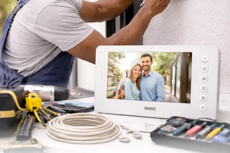 ideo intercom system installation in Ghana for home and office security